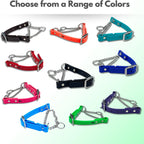 Authentic USA made Jim Hodges dog training collar in black color for medium sized breeds.