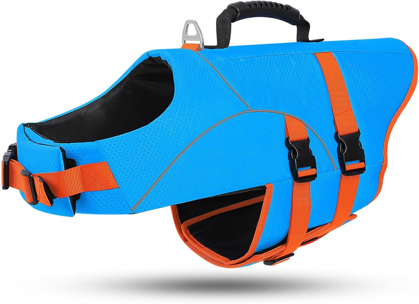 ASENKU Dog Life Jacket for Swimming & Boating, High Buoyancy Dog Life Vest with Rescue Handle, Reflective & Adjustable Fit for Small to Large Dogs (Blue, XL) - Image 10