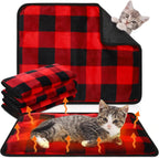 4 Pack Self Heating Cat Bed Cat Self Warming Pad with Removable Cover Extra Warm Thermal Pet Pad Washable Pet Crate Mat Anti Slip Kennel for Indoor Outdoor Pets(Star,16 x 20 Inches) - Image 12