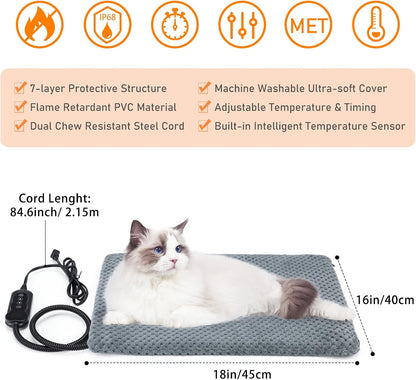 Safe seven layer protective structure electric bed for puppies