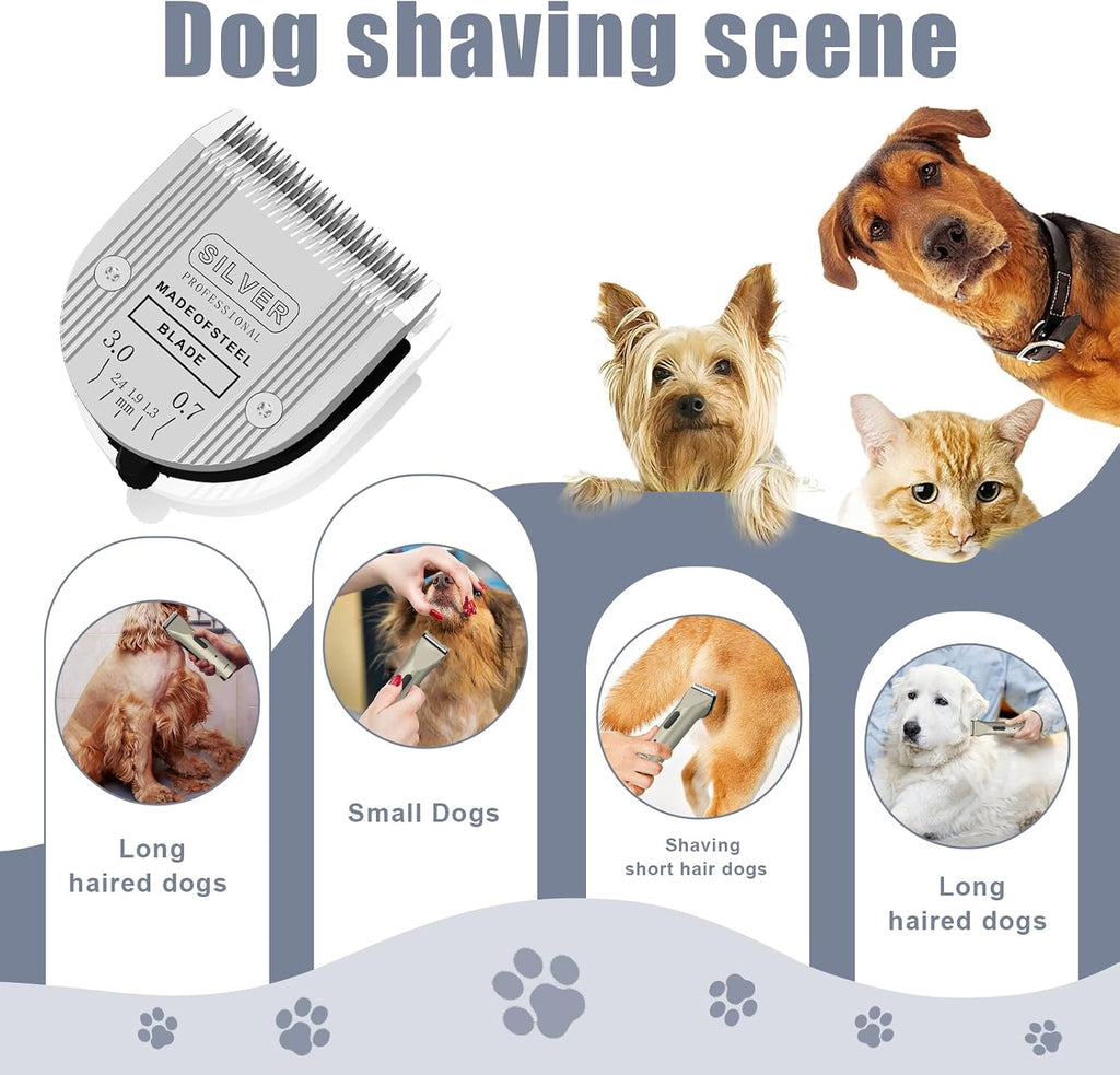 Colorski premium steel replacement blades compatible with professional dog clippers