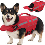Dog Life Jacket Dog Life Vest for Swimming Boating with Detachable Front Chin Float High Buoyancy Pool Lifesaver Adjustable Reflective Ripstop Pet Preserver with Rescue Handle(Turquoise, 2XL) - Image 11