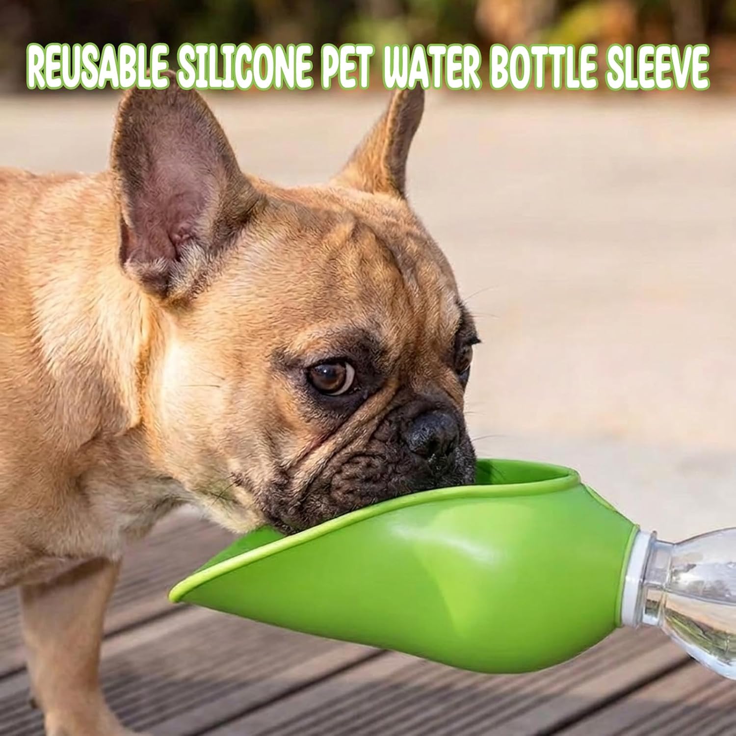 Lightweight portable dog drinking bowl adapter ideal for hiking and outdoor walks