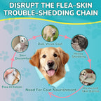Natural dog flea treatment chewable for reduced itch and shedding