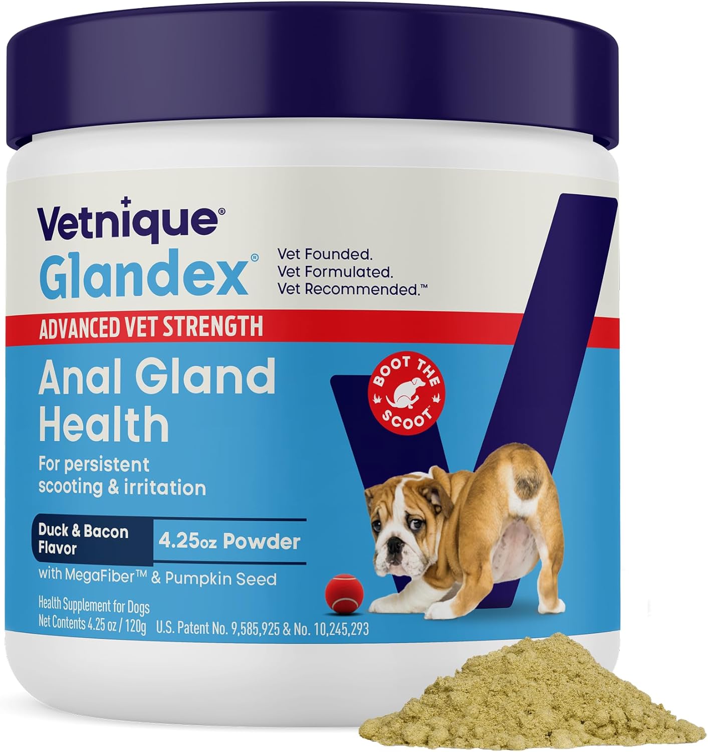 Vetnique Glandex for Dogs Anal Gland Powder, Support for Scooting & Fishy Odor, Boot The Scoot Fiber Supplement, Pumpkin Powder & Probiotics for Dogs with Digestive Enzymes (5.5oz Powder, Beef Liver) - Image 12