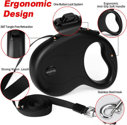 Side profile of black Enrgticdg dog leash casing