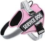 MUMUPET Service Dog Harness, No Pull Reflective Adjustable Vest with Handle, Soft Breathable Padding for Small Dogs, 2 Removable Velcro Patches (Red, S) - Image 13