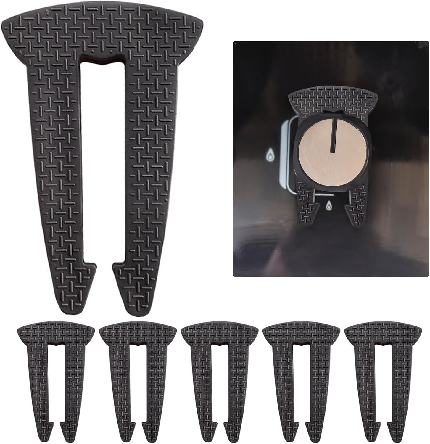 Vicsamer 6PCS Gas Stove Knob Safety Covers front view