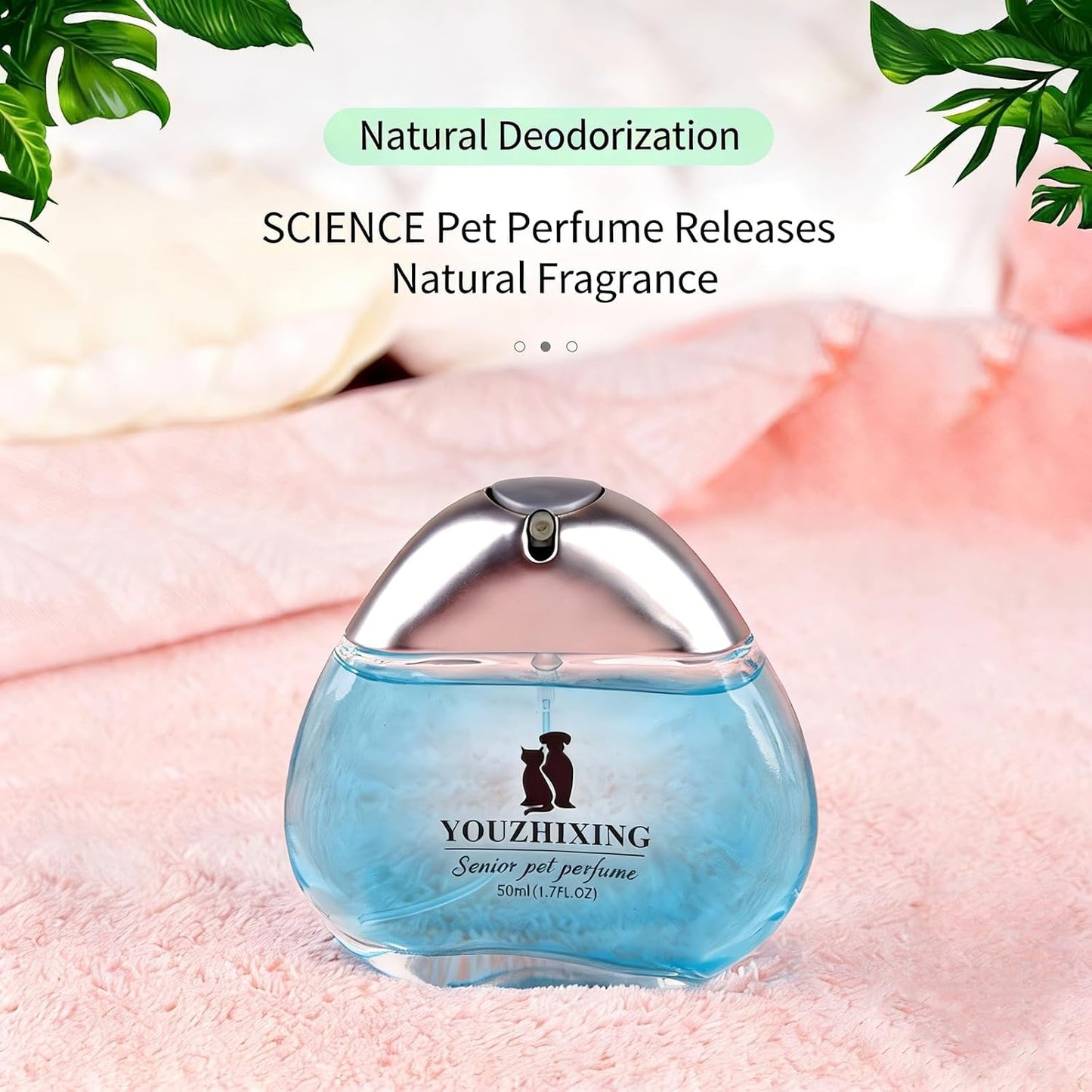 Long lasting jasmine green tea pet cologne spray for odor control