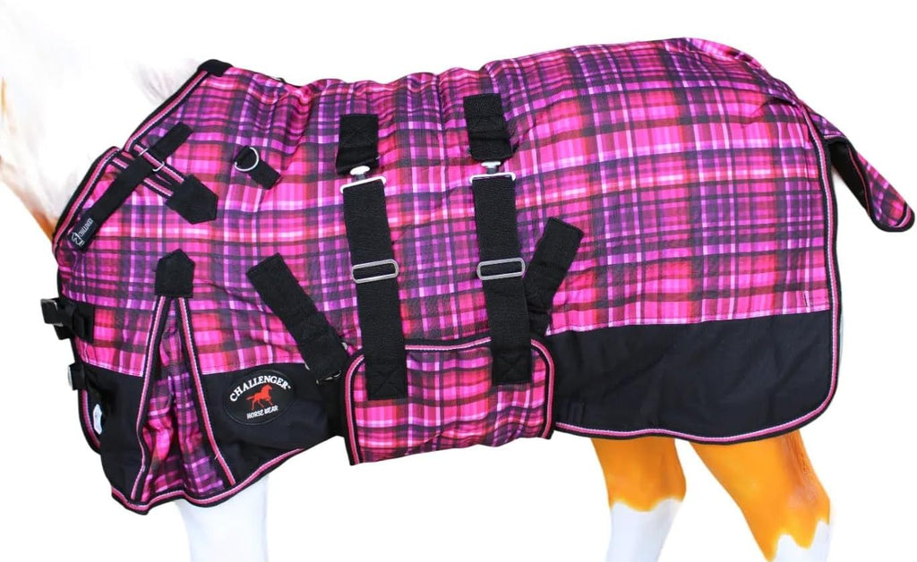 Challenger waterproof foal turnout rug side view