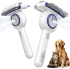 DDXCOOX double sided spray dog brush front view showing steel pins