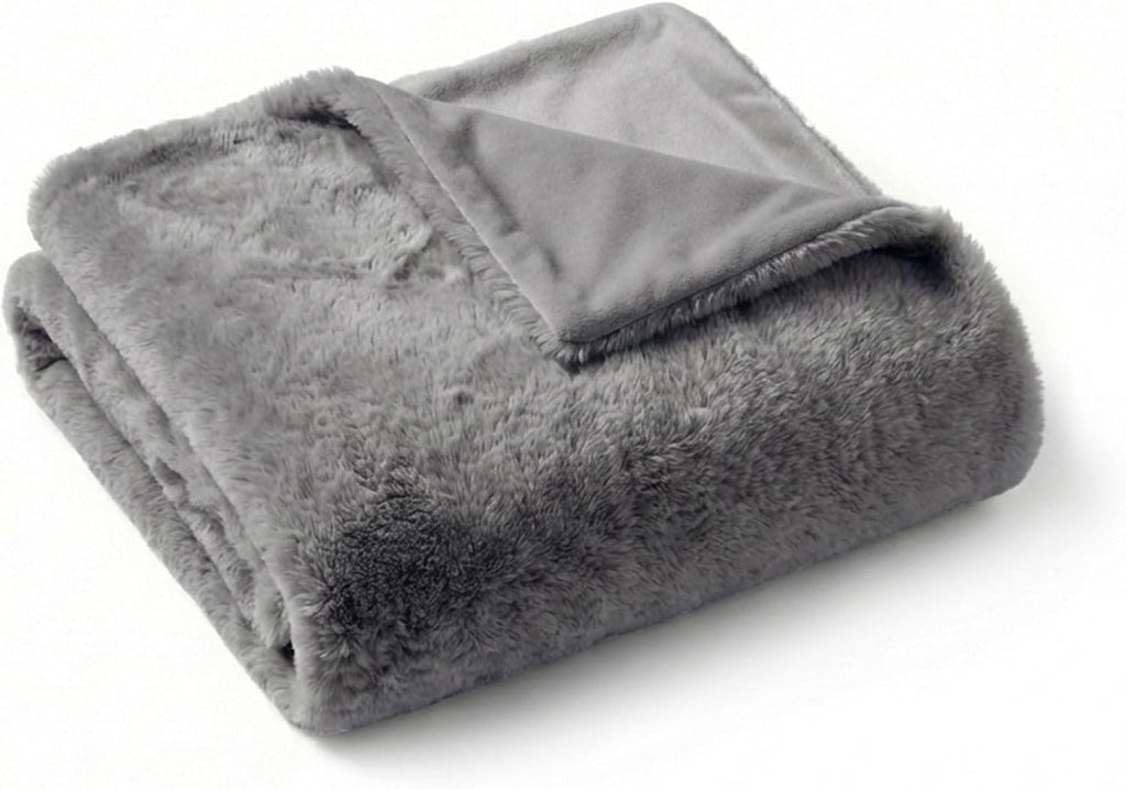 4 Cats & Dogs Leak Resistant Mini Faux Fur Throw, Soft European Faux Fur Pet Blanket, Velvet Backing, 40 x 30 Inch Cozy Furniture Protector for Pets, Machine Washable (Taupe) - Image 10