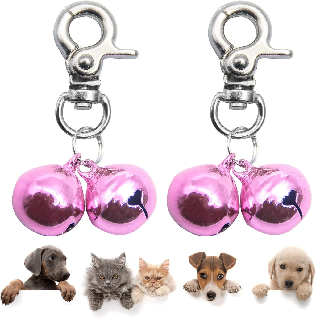 SCENEREAL Bells for Dog Collars - 2 Pack Pet Hanging Ring Bell Accessories for Dog & Cat, Pet Pendant Collar Charm with Heavy Duty Snap Clips - Image 12