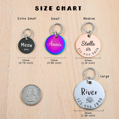 Premium USA imported custom pet ID accessory in rose gold finish.