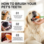 Angle of Histotree 360 degree brush inside dog mouth
