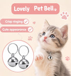 Thrymme anti lost pet tracking bells showing the durable metal alloy split ring construction