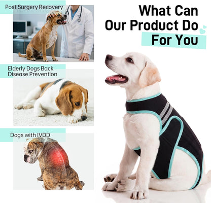 LETSQK orthopedic post surgery vest showing spine stabilizers