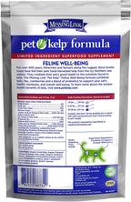 Organic superfood cat powder texture and scoop demonstration