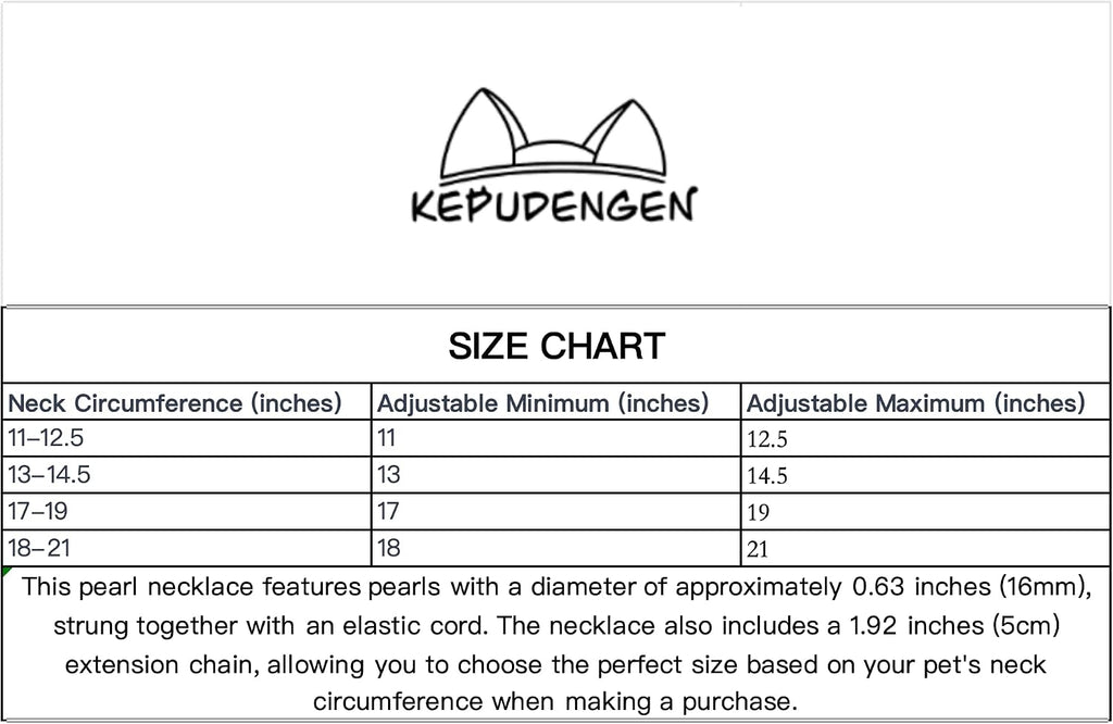 High quality faux pearl necklace for medium large dogs.