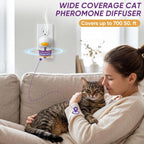 Nakesy non toxic drug free cat stress relief plugin device installed in a standard wall outlet