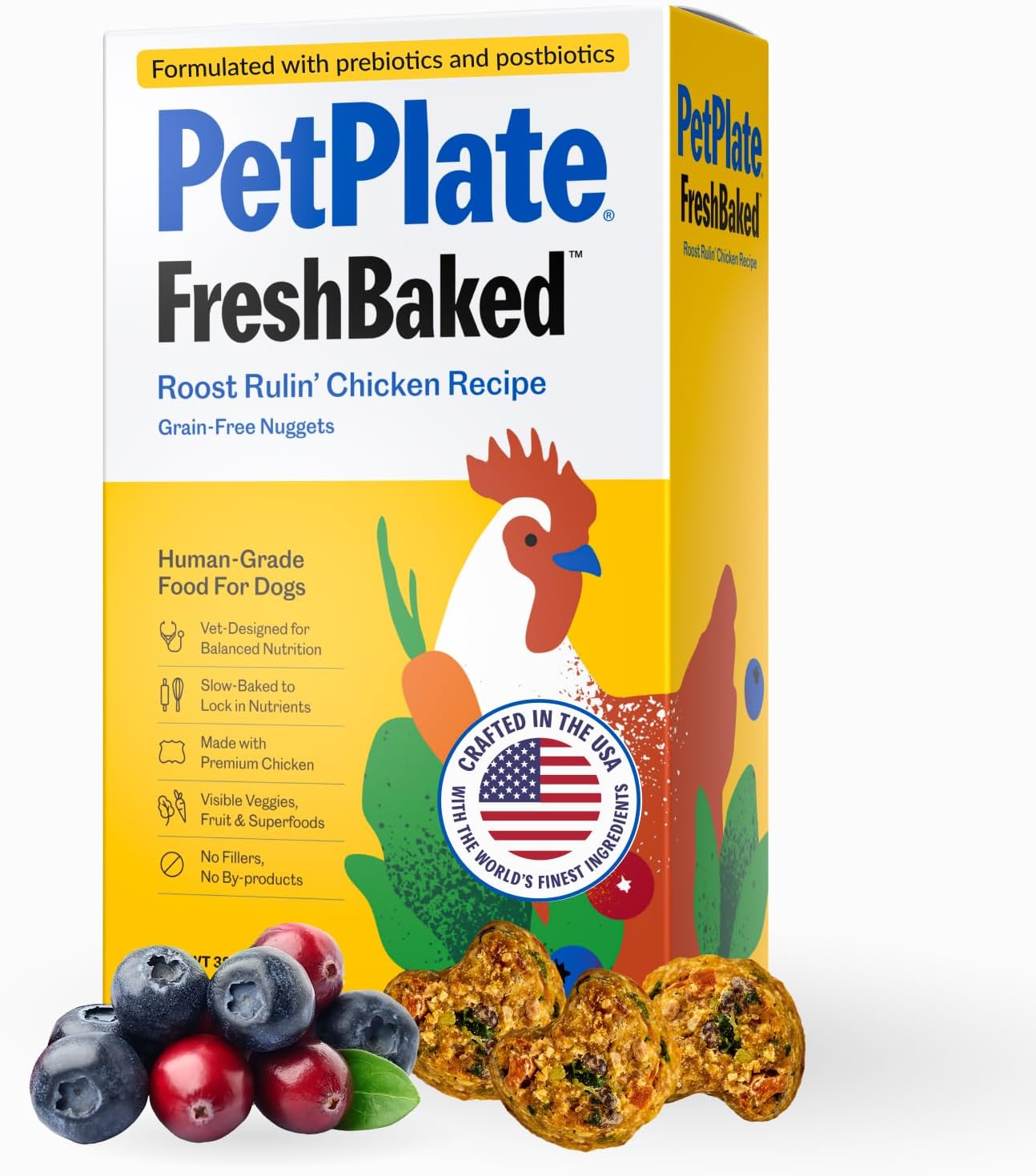 PetPlate Trail Blazin' Beef FreshBaked Dry Dog Food Grain-Inclusive, Gently Baked and Air-Dried Human Grade Dog Food, Formulated with Prebiotics and Postbiotics, No Fillers or by-Products, 2lbs - Image 13