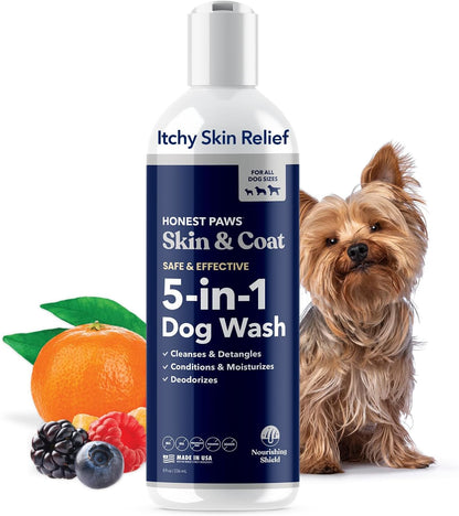 Honest Paws Dog Shampoo and Conditioner - Premium Dog Wash for Allergies and Dry, Itchy, Moisturizing for Sensitive Skin - Sulfate Free, Plant Based, All Natural -16 Fl Oz - Image 13