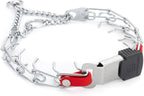 Herm Sprenger Prong Collar with Quick Release Cliclock Buckle & Biothane Insert & Swivel Ring | Chrome Plated Steel No Pull Dog Training Collar Made in Germany, Black 16in x 2.25mm Necks up to 13-14in - Image 9