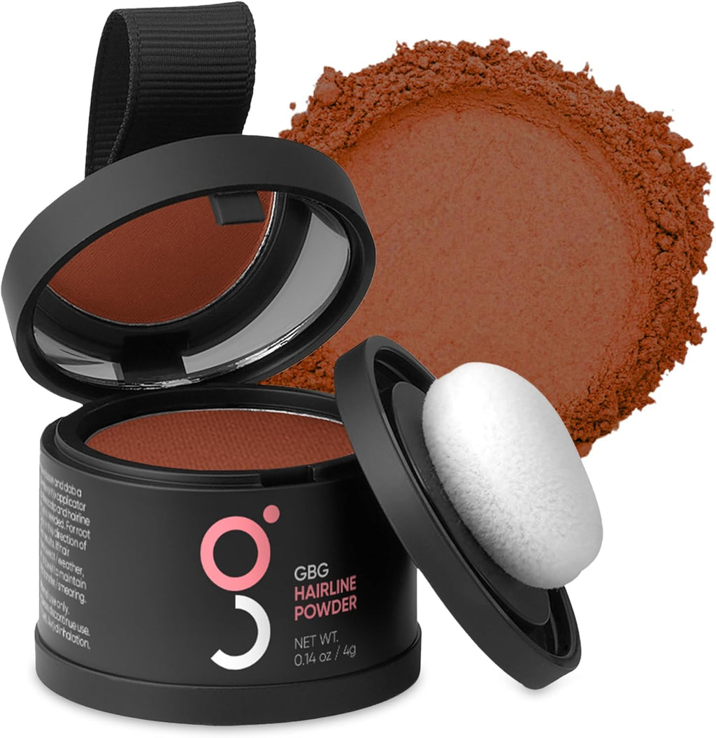 Get Back Gorgeous hairline powder auburn front view packaging