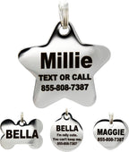 PetANTastic rust proof round personalized identity tag for domestic cats.
