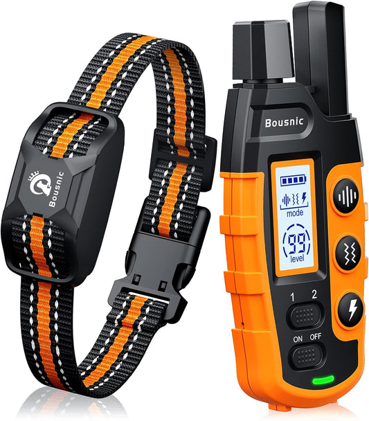 Bousnic dog shock collar with remote front view