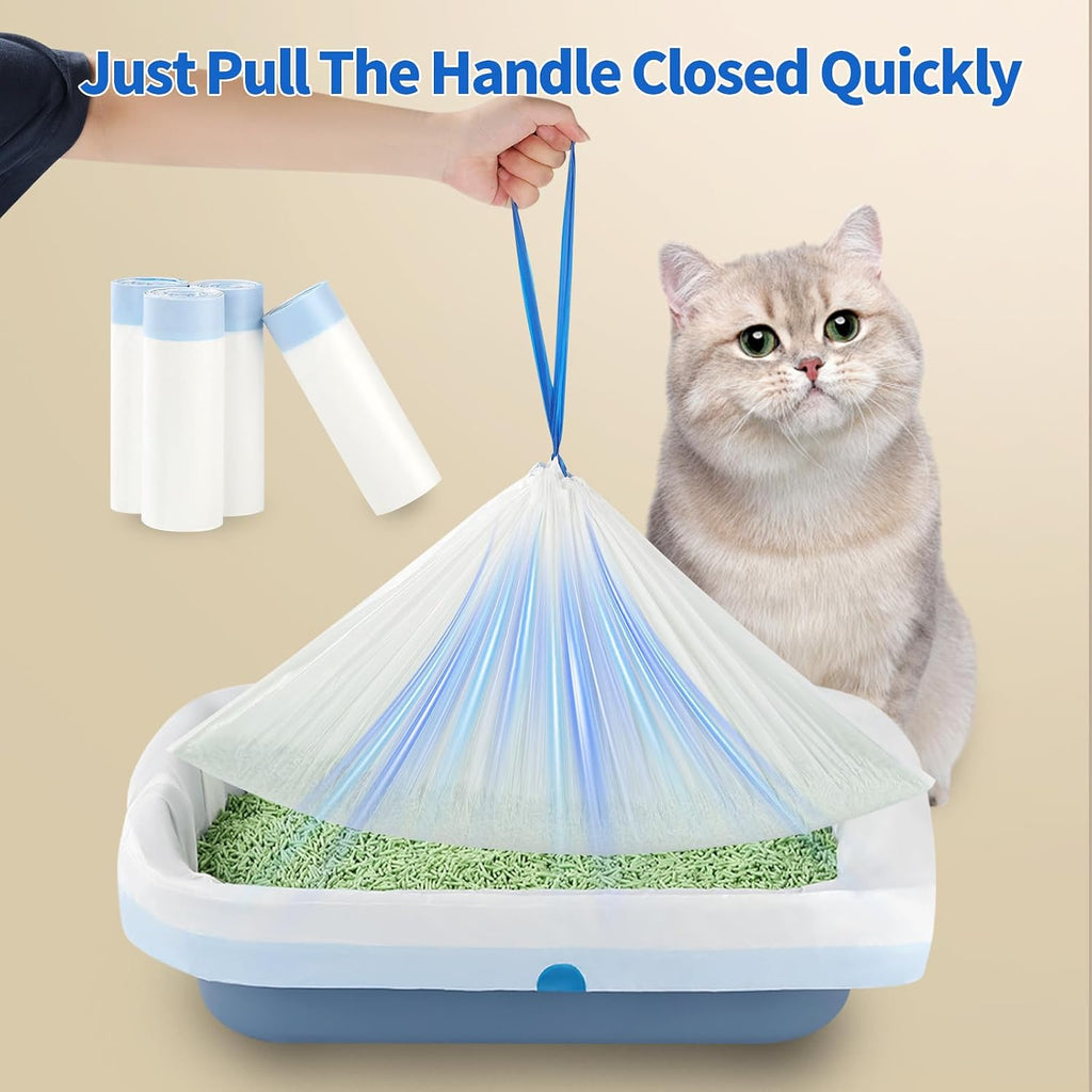 Petverse litter box liners installed in an automatic unit