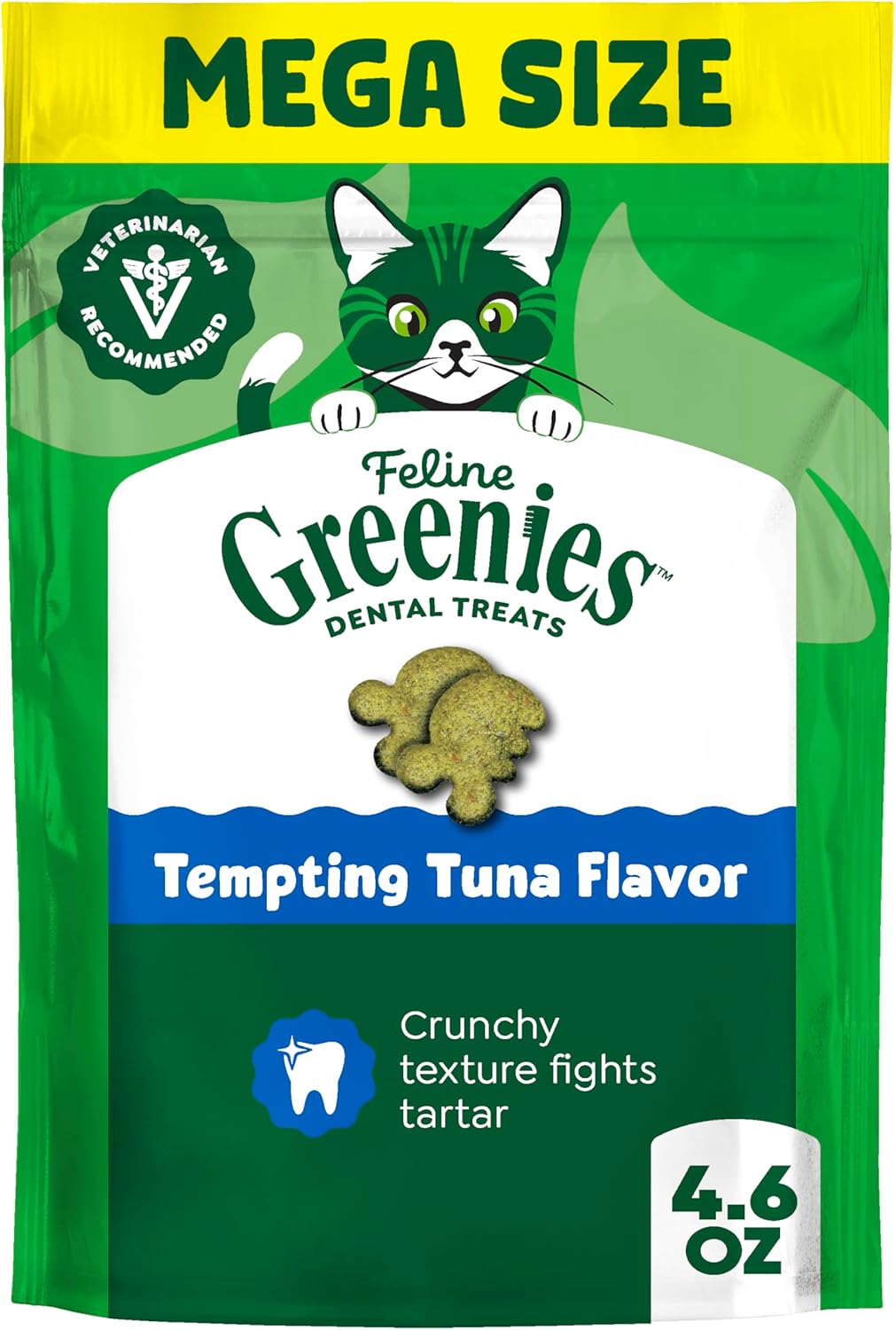Greenies Cat Treats, Veterinarian-Recommended Adult Natural Dental Cat Treats, Tempting Tuna Flavor, 9.75 oz. Tub - Image 13