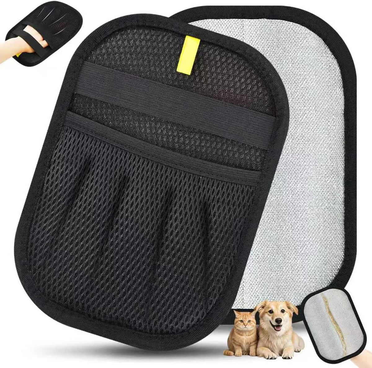 1 Pcs Pet Hair Removal Gloves Brush, Reusable Cat Dog Electrostatic Hair Remover Grooming Glove Tool - Image 9