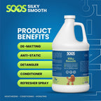 Natural ingredients pet leave in conditioner for dry itchy skin relief