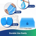 Egdusns unscented leak proof pet waste refill bags packaging details
