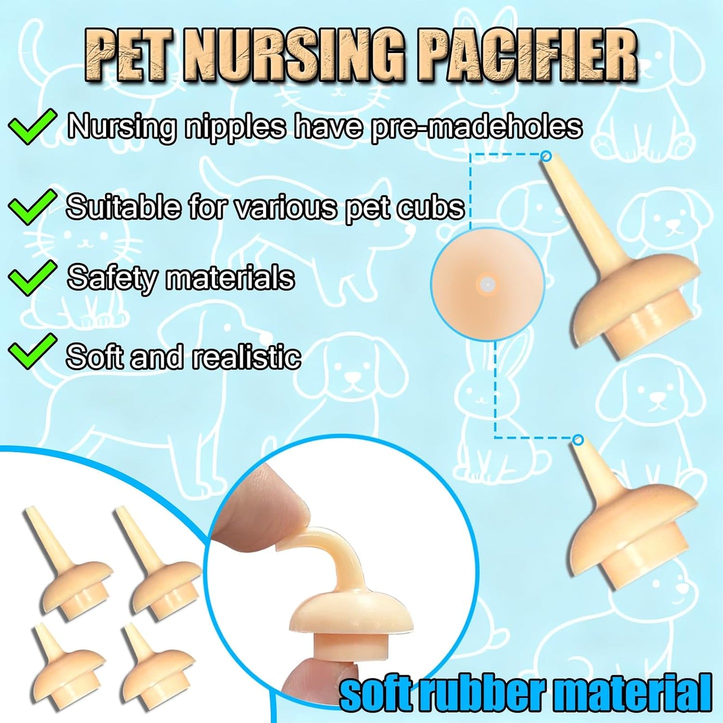 Close up view of the clear fifty cubic centimetre graduated scale feeding bottle with attached silicone nipple