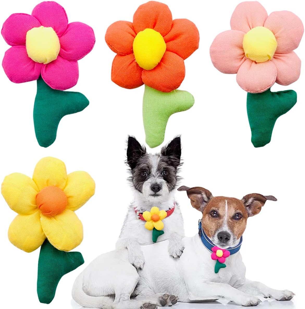 PET SHOW Valentines Small Dogs Flower Charms Slide Collar Accessories for Medium Large Dogs Cat Puppies Rabbit Pigs Collars Bows Grooming Supplies - Image 14