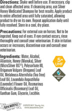 Professional grade Silver Honey bottle for equine dermatological use