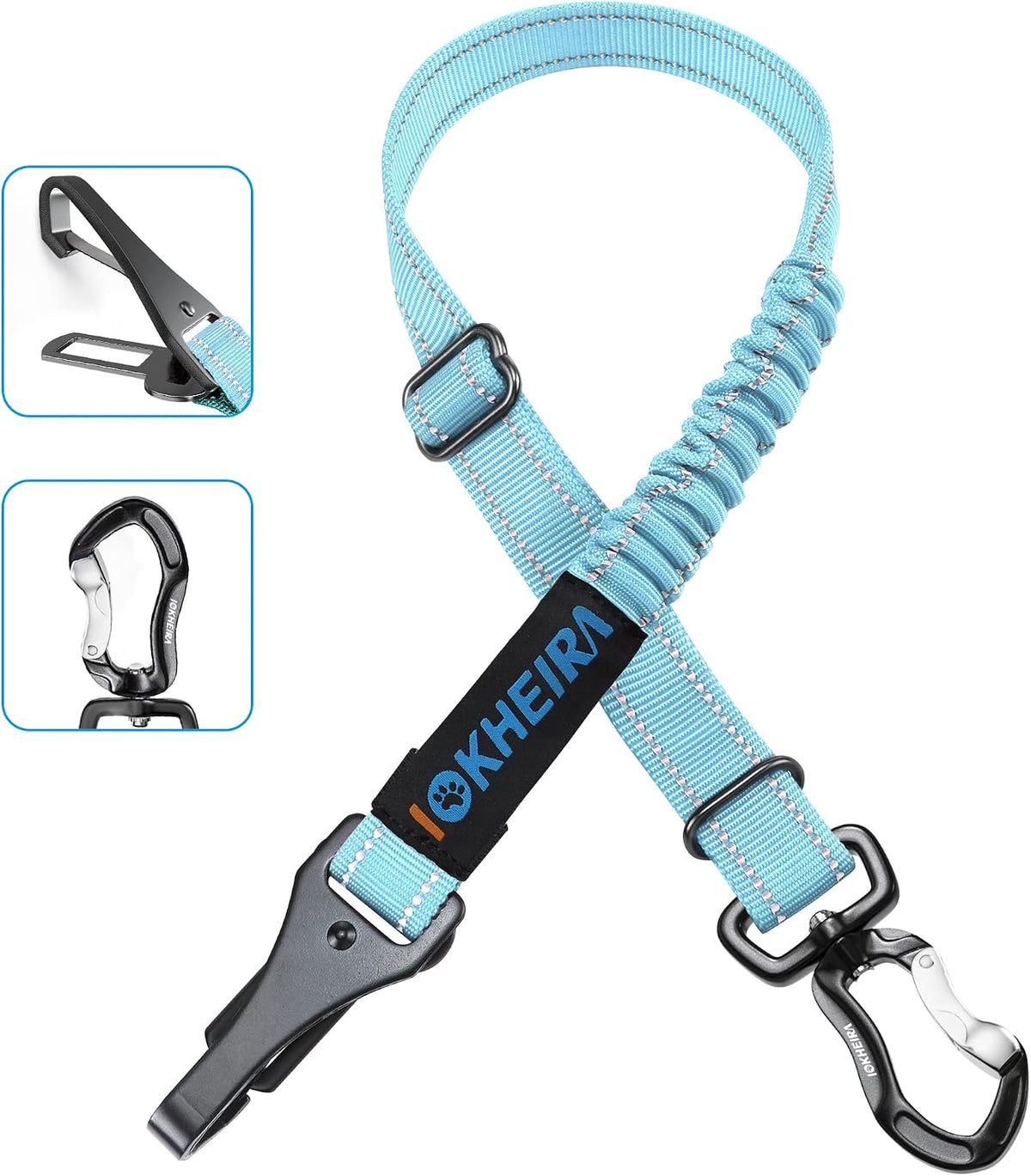 Iokheira dog seatbelt packaging and multi-function components