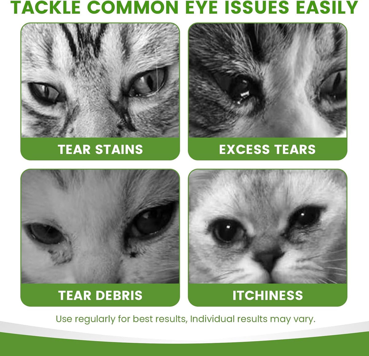Authentic USA imported premium pet eye cleaner bottle packaging details