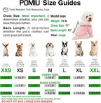 POMIU premium imported warm pet clothing jacket for small dogs and cats.