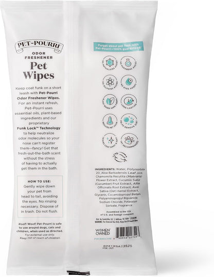 Poo-Pourri Pawsitively Fresh Deodorizing Pet Wipes - Quick Cleaning Wipes for Dogs & Cats - Plant Based Ingredients - Vet Recommended - Cleaner Odor Remover Wipes for Paw, Fur & Skin Soothing - Image 11