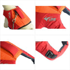 Lovelonglong canine flotation device on an extra large breed in water