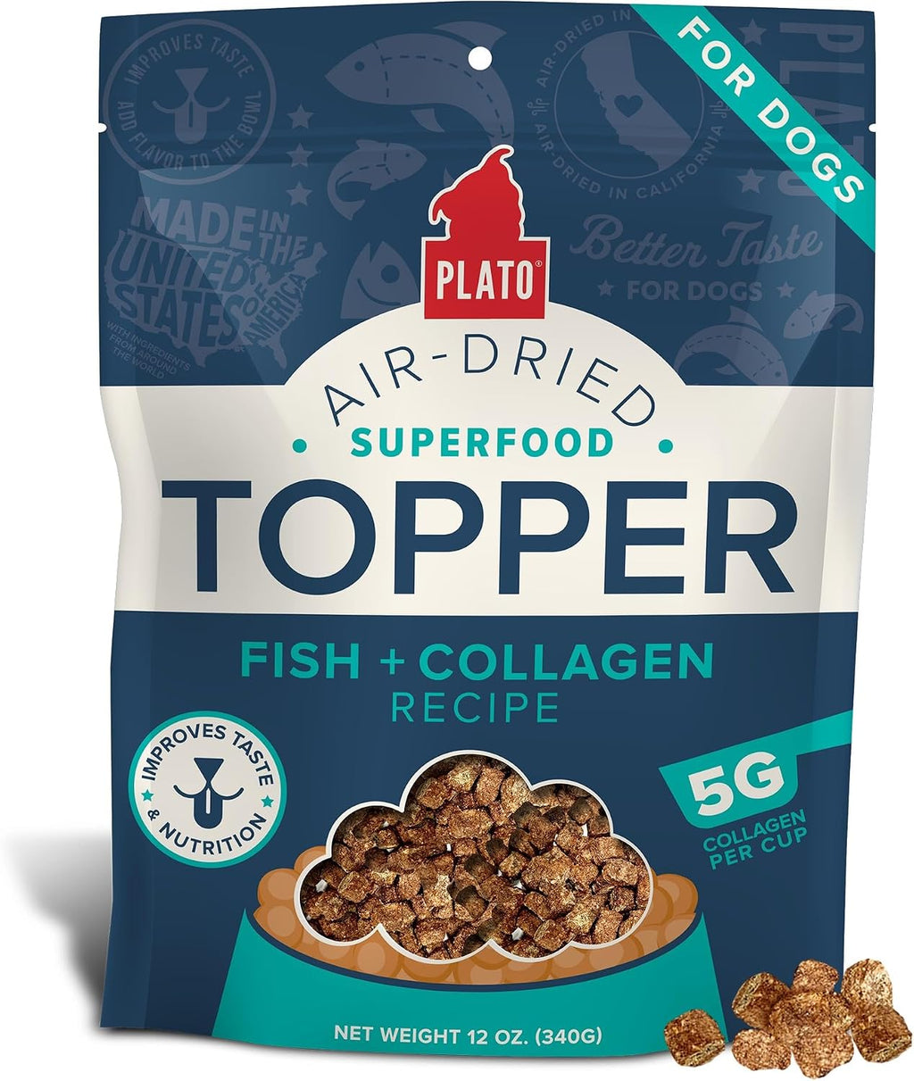 Plato Pet Treats Dog Food Toppers - Air-Dried Dog Food Toppers for Dry Food - with Collagen to Support Skin and Coat Health - Venison, Lamb and Collagen Recipe 5.5oz - Discontinued - Image 15