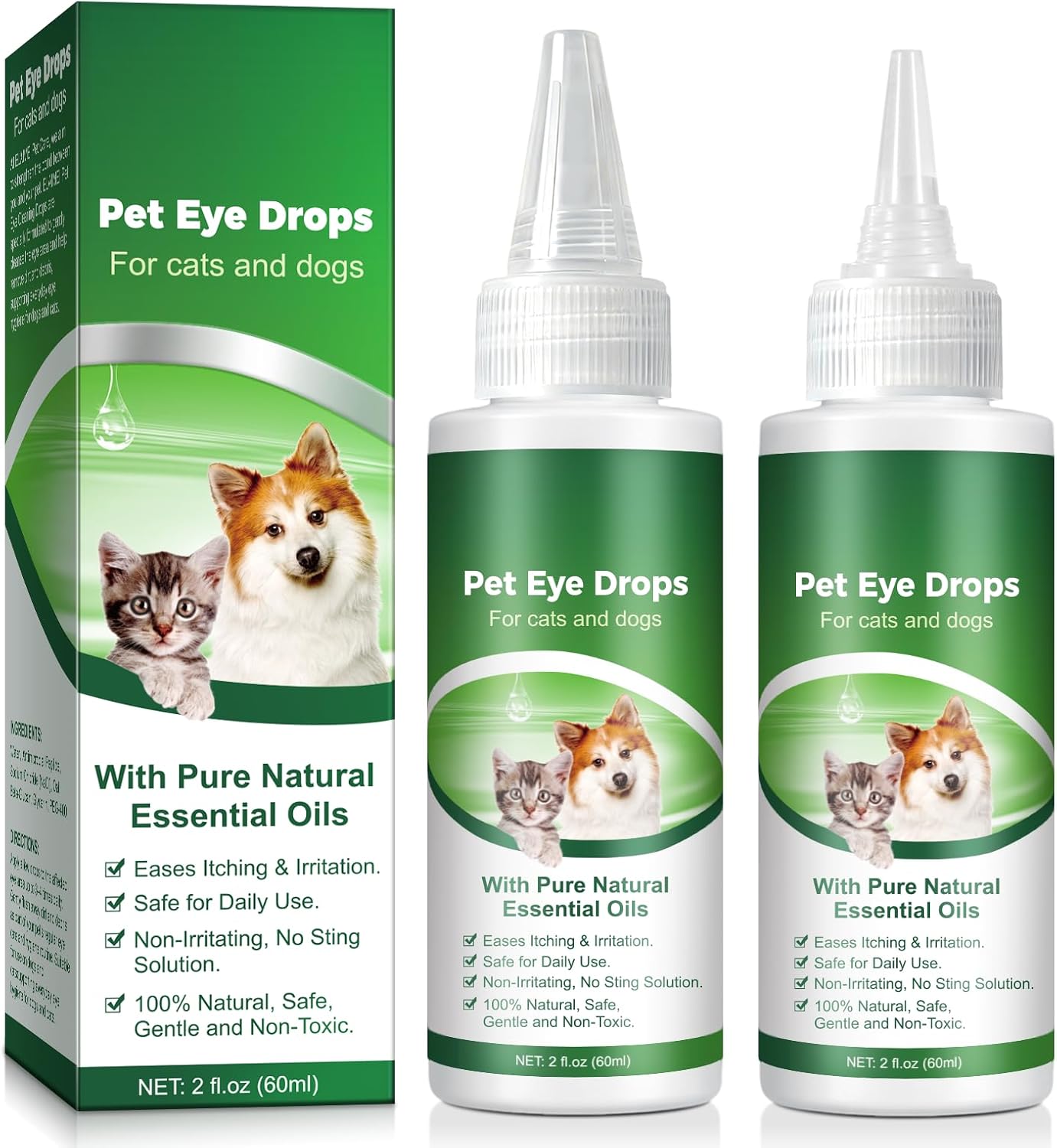 VOSIFSDIY Eye Drops for Dogs, Cats and Dogs Eye Drops, Dog Eye Infection Treatment Relieve Eyes Itching & Irritation, Pink Eye & Allergies Symptoms Safe & Gentle Formula - Image 10
