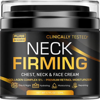 Pure Research Neck Firming Cream front view packaging