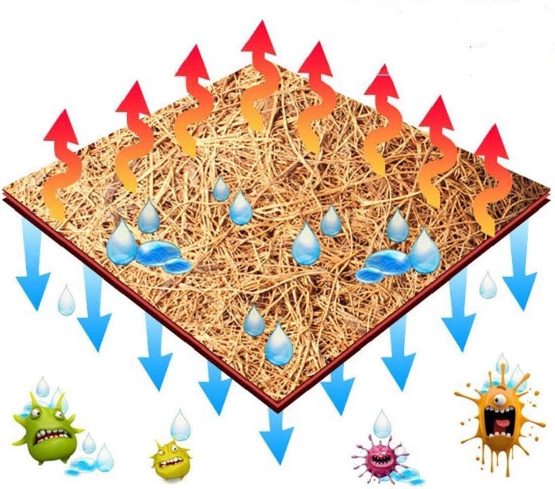 Hamiledyi natural latex bound coconut fiber bunny rabbit floor mat