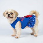 Fitwarm holiday pet outfit fabric close up of the breathable modal top
