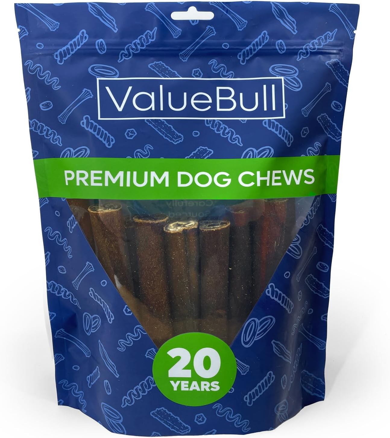 ValueBull Collagen Sticks for Dogs, 6 Inch Medium Chews, Natural Long-Lasting Dog Treats, 100 Count Bulk Pack - Supports Joints, Skin & Coat with Chondroitin & Glucosamine - Image 12