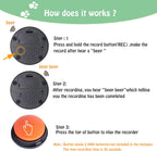 Colorful recordable dog buttons for pet communication training